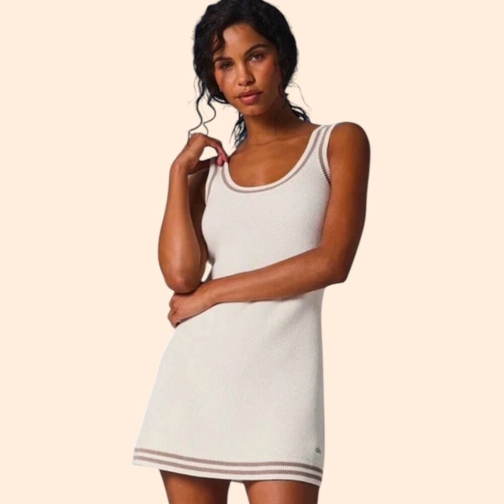 Alo Yoga Tennis Club Sweater Knit Dress